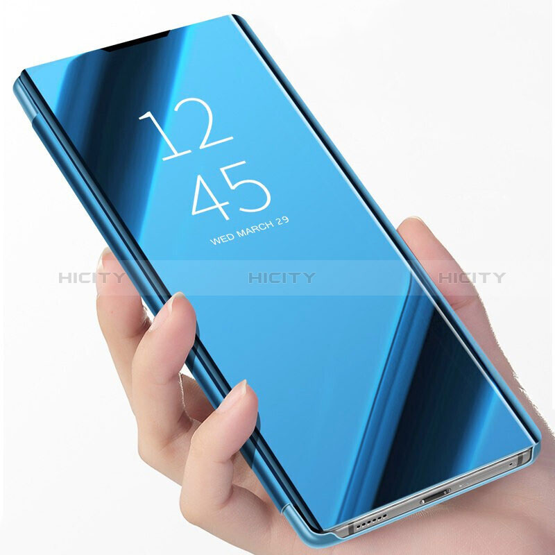 Custodia Portafoglio In Pelle Cover con Supporto Laterale Specchio Cover L02 per Samsung Galaxy A50S