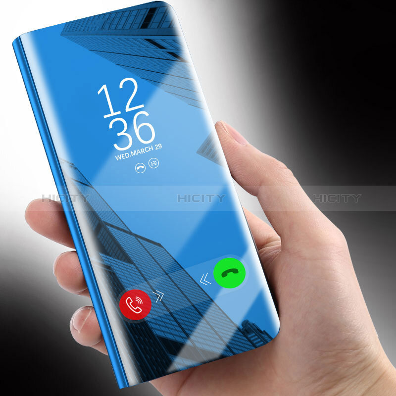 Custodia Portafoglio In Pelle Cover con Supporto Laterale Specchio Cover L02 per Samsung Galaxy A71 5G