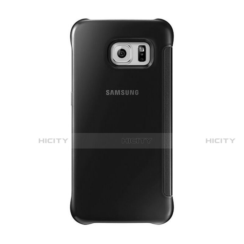 Custodia Portafoglio In Pelle Cover con Supporto Laterale Specchio Cover L02 per Samsung Galaxy S7 Edge G935F