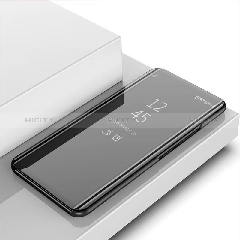 Custodia Portafoglio In Pelle Cover con Supporto Laterale Specchio Cover L02 per Xiaomi Redmi Note 13 Pro 5G Nero