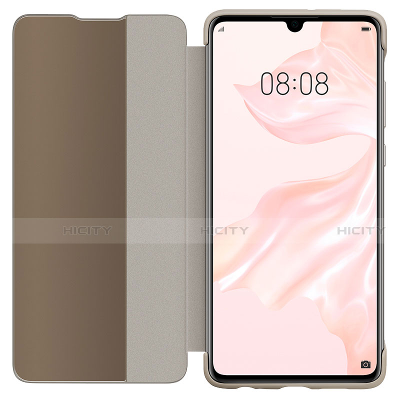 Custodia Portafoglio In Pelle Cover con Supporto Laterale Specchio Cover L05 per Huawei P30