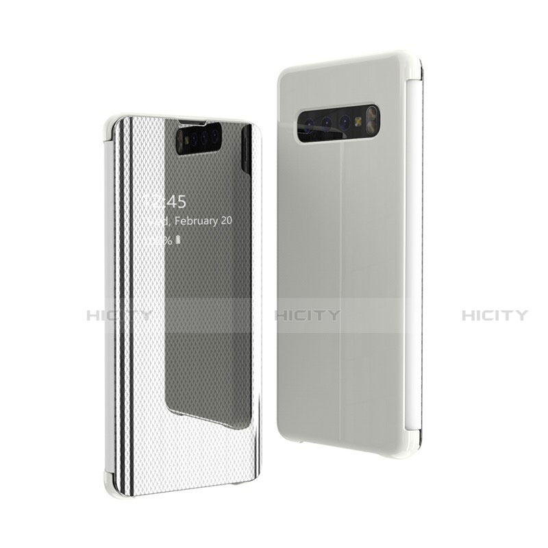 Custodia Portafoglio In Pelle Cover con Supporto Laterale Specchio Cover L05 per Samsung Galaxy S10 5G