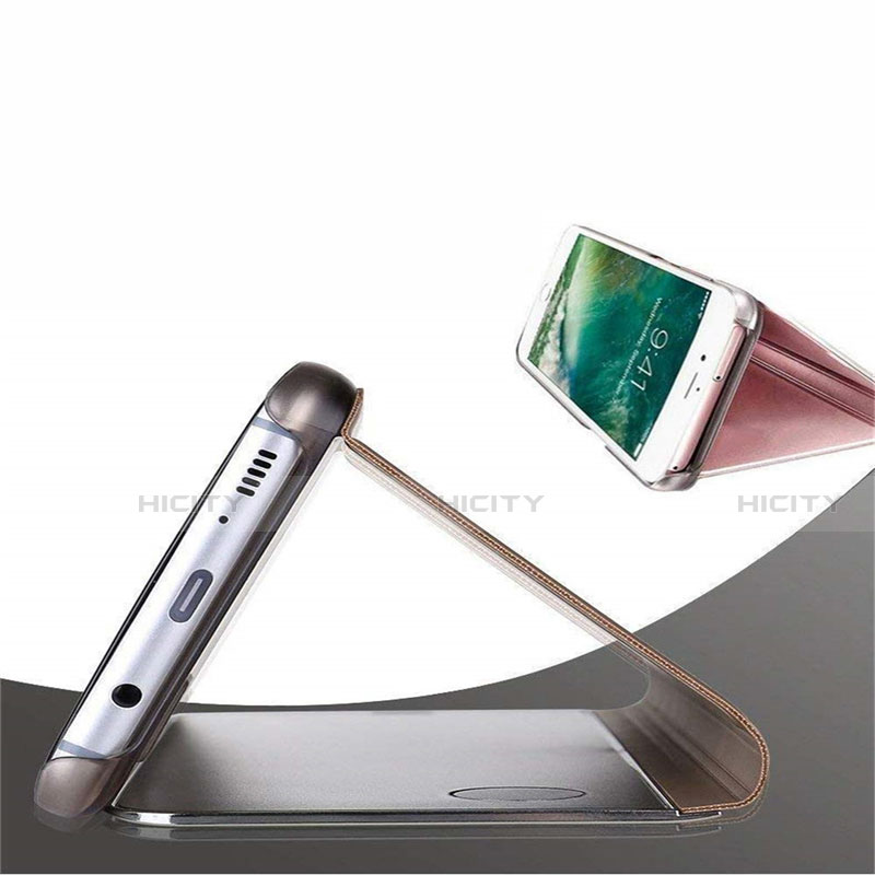 Custodia Portafoglio In Pelle Cover con Supporto Laterale Specchio Cover M02 per Huawei Nova 5T