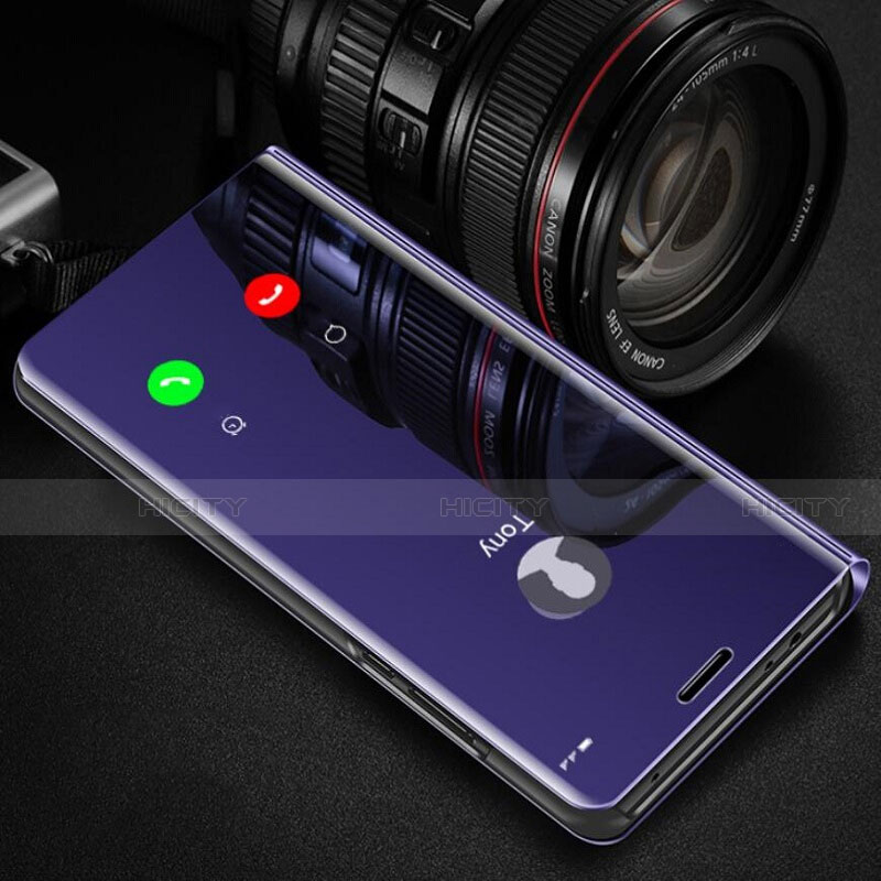 Custodia Portafoglio In Pelle Cover con Supporto Laterale Specchio Cover M02 per Huawei P30 Pro New Edition