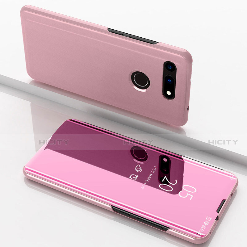 Custodia Portafoglio In Pelle Cover con Supporto Laterale Specchio Cover M03 per Huawei Honor V20