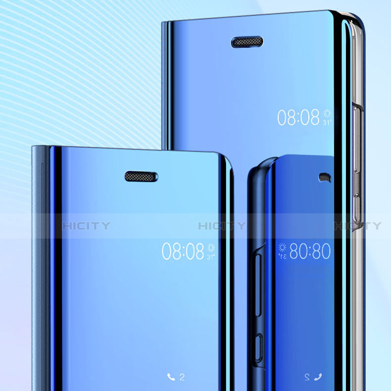 Custodia Portafoglio In Pelle Cover con Supporto Laterale Specchio Cover per Huawei Enjoy 9s