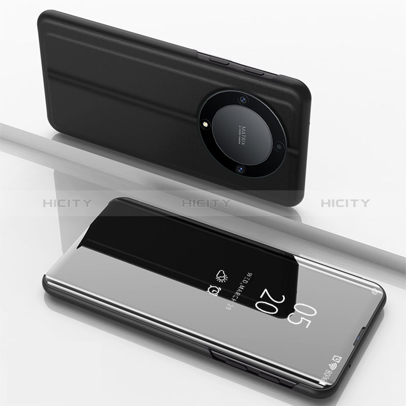 Custodia Portafoglio In Pelle Cover con Supporto Laterale Specchio Cover per Huawei Honor X9b 5G