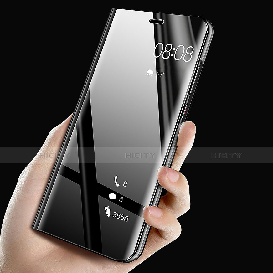 Custodia Portafoglio In Pelle Cover con Supporto Laterale Specchio Cover per Huawei P30 Lite New Edition