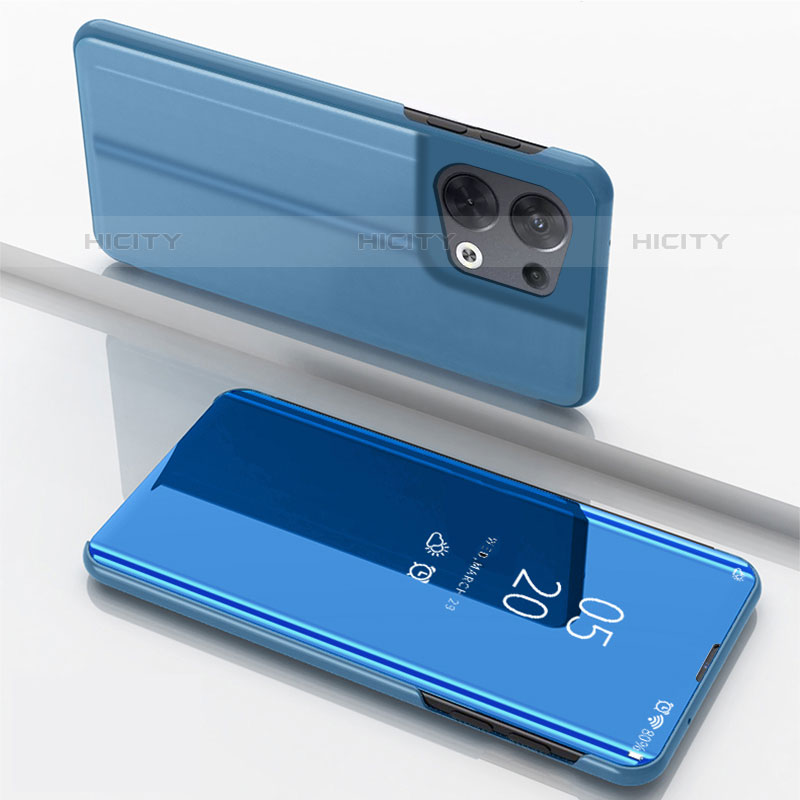 Custodia Portafoglio In Pelle Cover con Supporto Laterale Specchio Cover per Oppo Reno8 Pro+ Plus 5G