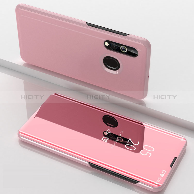 Custodia Portafoglio In Pelle Cover con Supporto Laterale Specchio Cover per Samsung Galaxy A60