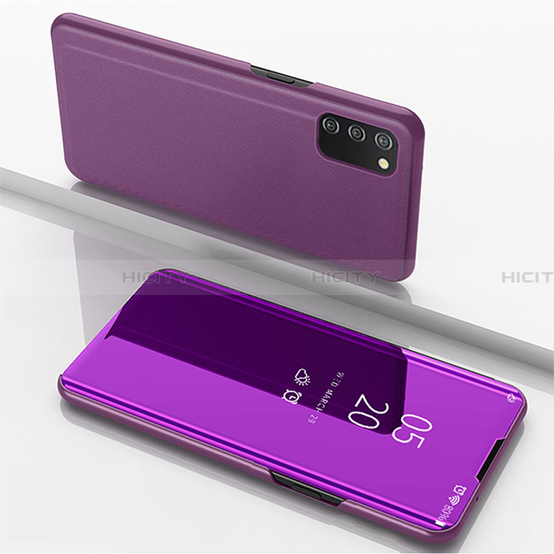 Custodia Portafoglio In Pelle Cover con Supporto Laterale Specchio Cover per Samsung Galaxy F02S SM-E025F