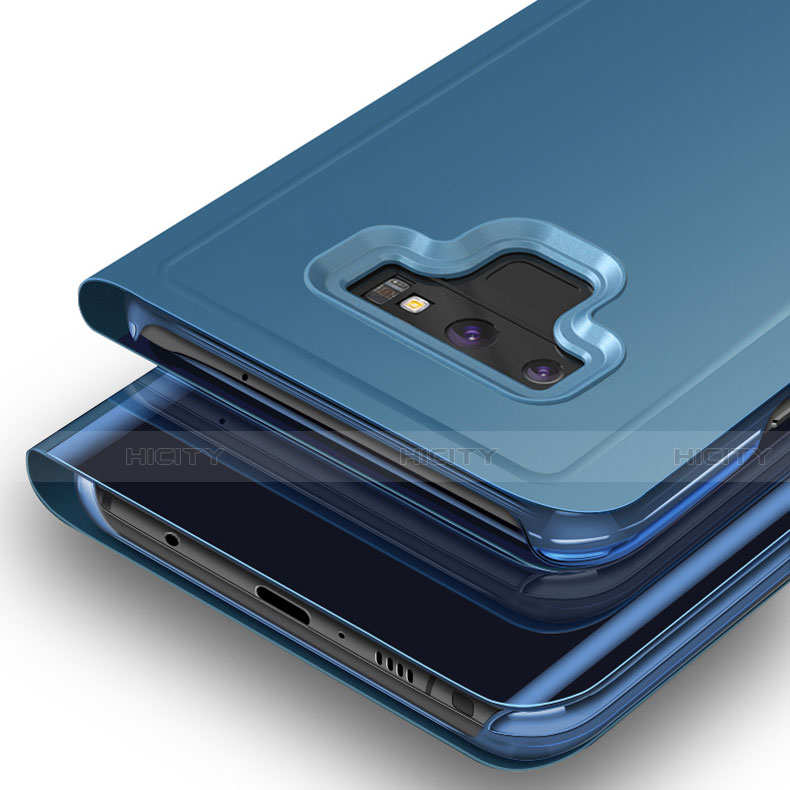 Custodia Portafoglio In Pelle Cover con Supporto Laterale Specchio Cover per Samsung Galaxy Note 9