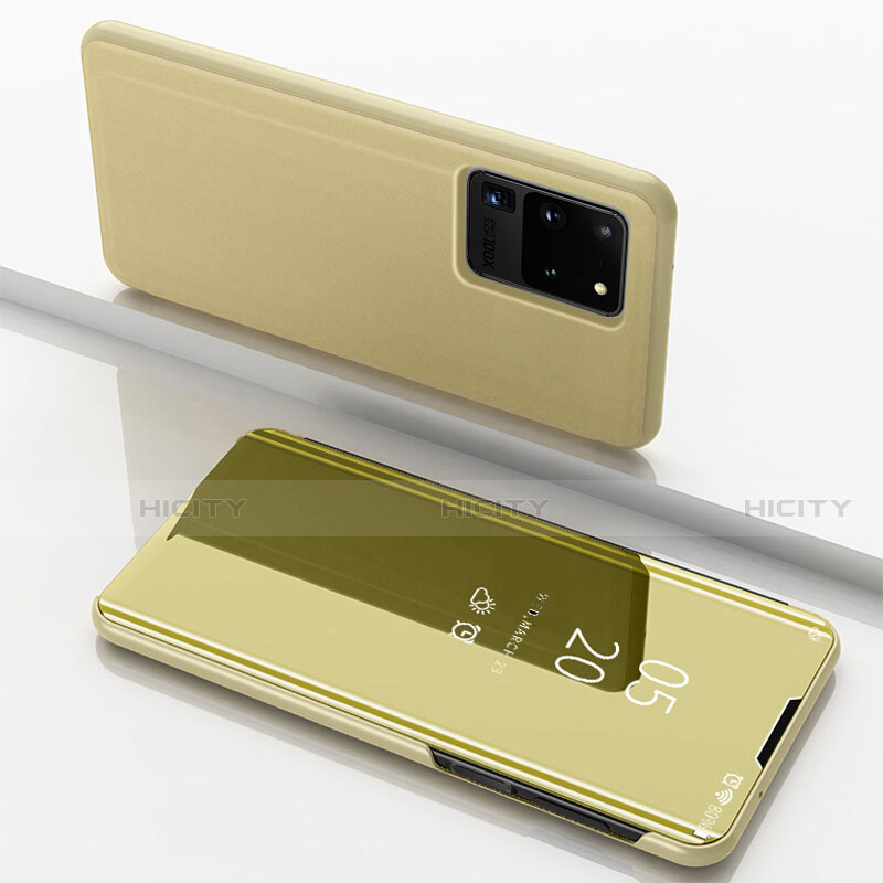 Custodia Portafoglio In Pelle Cover con Supporto Laterale Specchio Cover per Samsung Galaxy S20 Ultra 5G