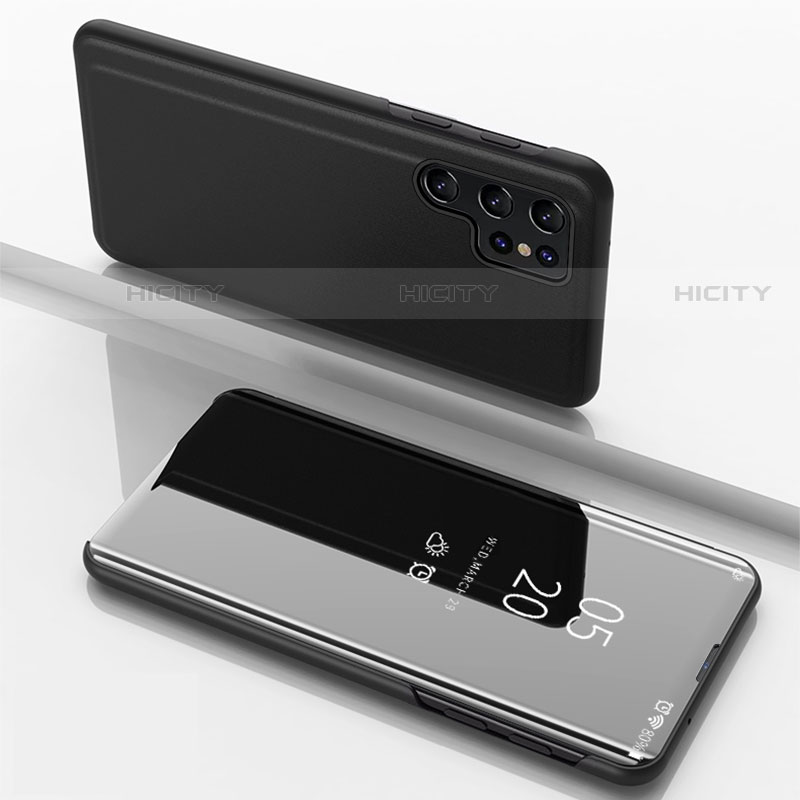 Custodia Portafoglio In Pelle Cover con Supporto Laterale Specchio Cover per Samsung Galaxy S22 Ultra 5G