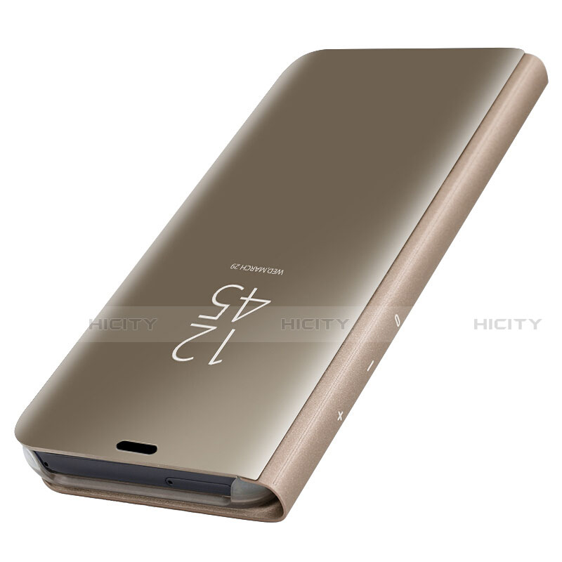 Custodia Portafoglio In Pelle Cover con Supporto Laterale Specchio Cover per Samsung Galaxy S7 Edge G935F