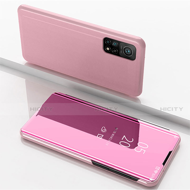 Custodia Portafoglio In Pelle Cover con Supporto Laterale Specchio Cover per Xiaomi Mi 10T 5G