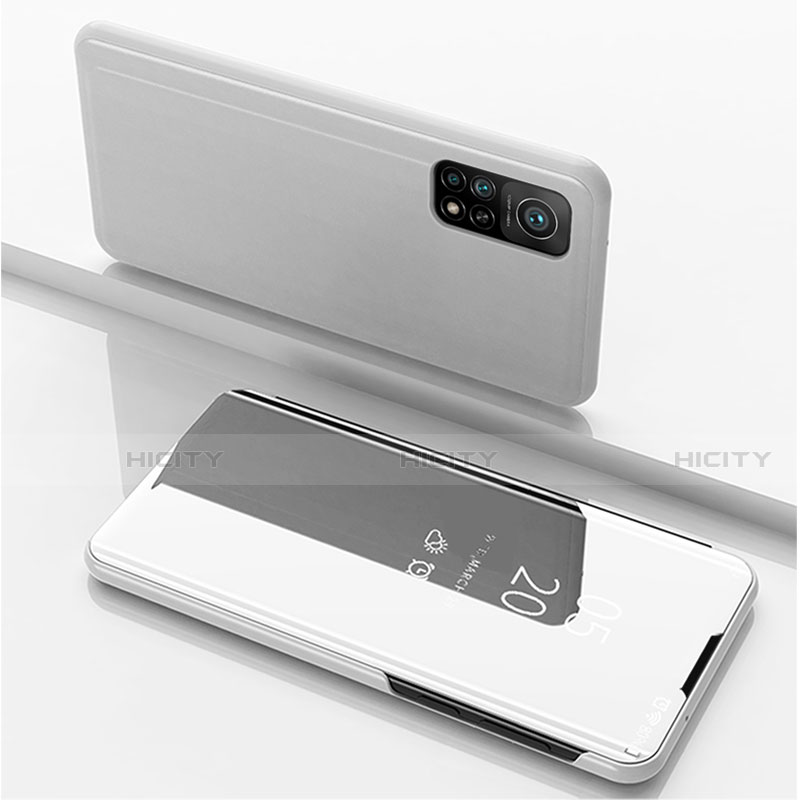 Custodia Portafoglio In Pelle Cover con Supporto Laterale Specchio Cover per Xiaomi Mi 10T 5G