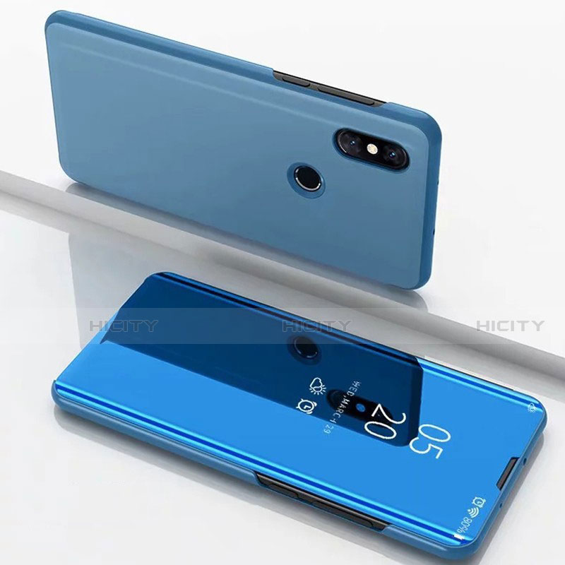 Custodia Portafoglio In Pelle Cover con Supporto Laterale Specchio Cover per Xiaomi Mi Mix 3