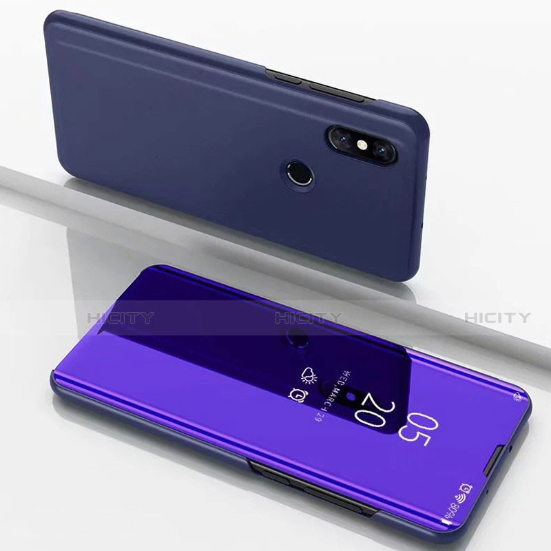 Custodia Portafoglio In Pelle Cover con Supporto Laterale Specchio Cover per Xiaomi Mi Mix 3