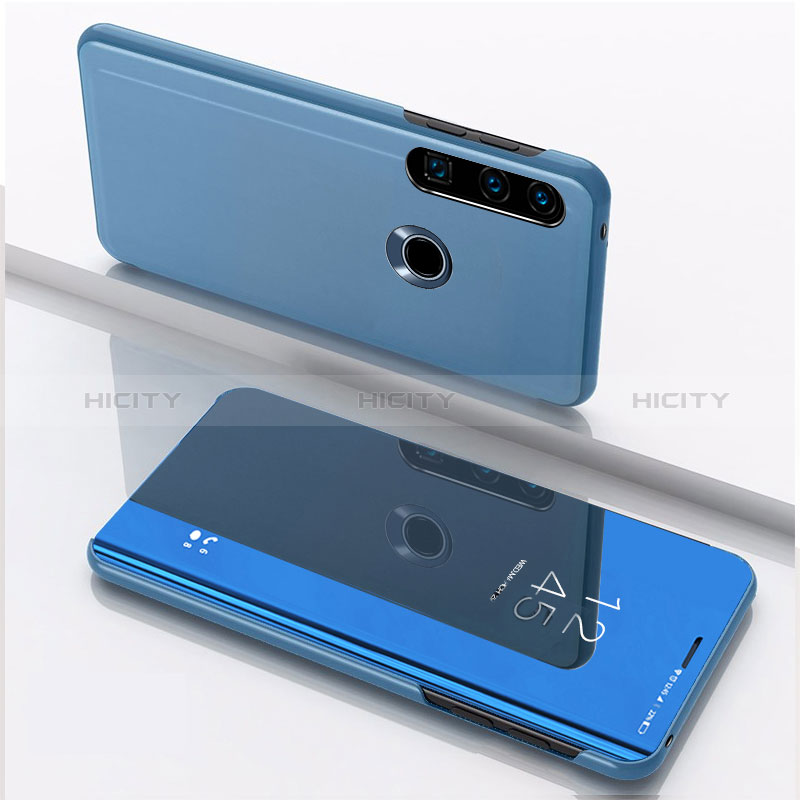 Custodia Portafoglio In Pelle Cover con Supporto Laterale Specchio Cover QH1 per Huawei P40 Lite E