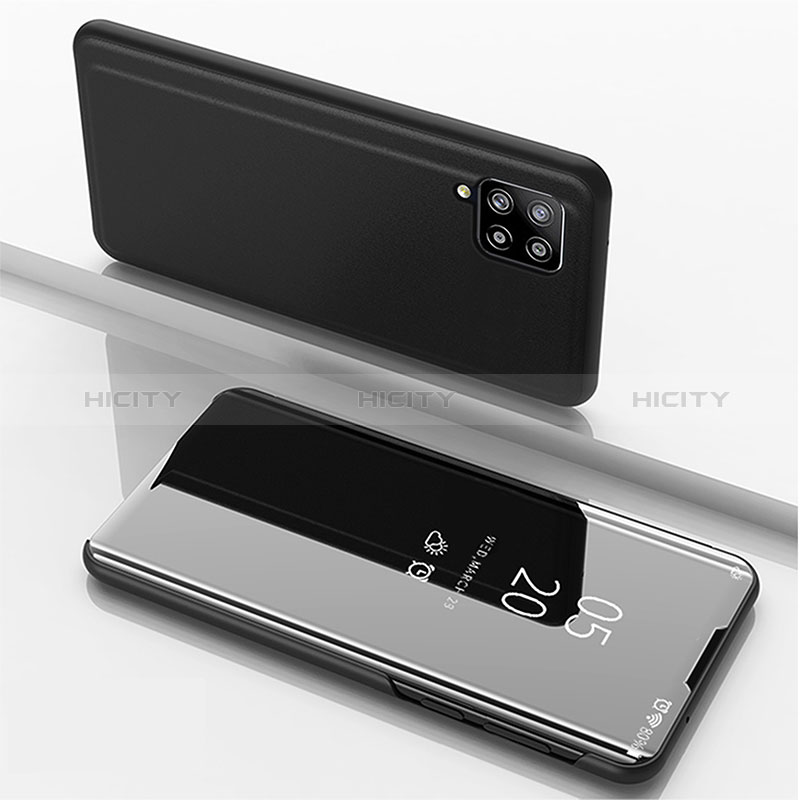 Custodia Portafoglio In Pelle Cover con Supporto Laterale Specchio Cover ZL1 per Samsung Galaxy A42 5G Nero