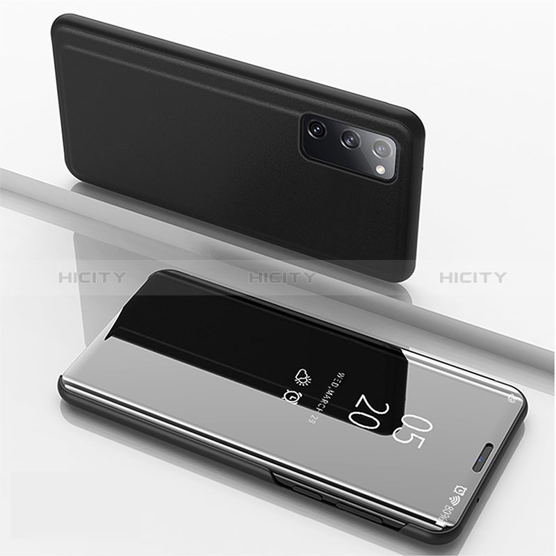 Custodia Portafoglio In Pelle Cover con Supporto Laterale Specchio Cover ZL1 per Samsung Galaxy S20 5G Nero