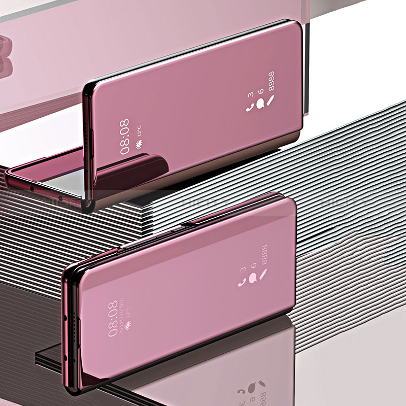 Custodia Portafoglio In Pelle Cover con Supporto Laterale Specchio Cover ZL2 per Samsung Galaxy Z Fold3 5G