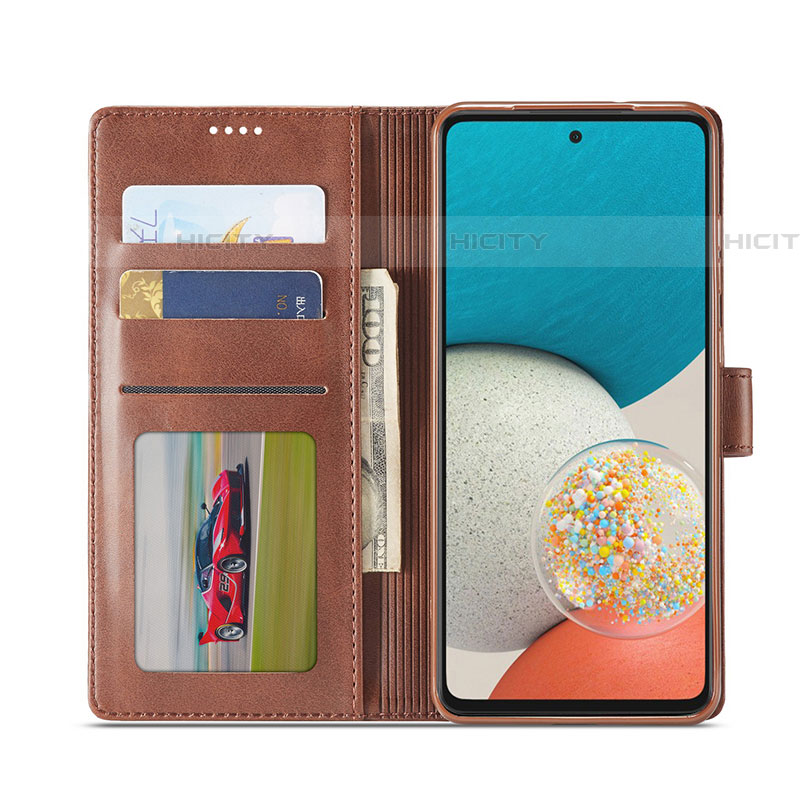 Custodia Portafoglio In Pelle Cover con Supporto LC1 per Samsung Galaxy A53 5G