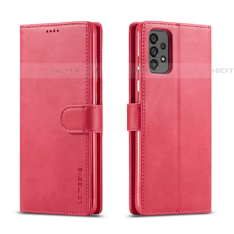 Custodia Portafoglio In Pelle Cover con Supporto LC1 per Samsung Galaxy A73 5G