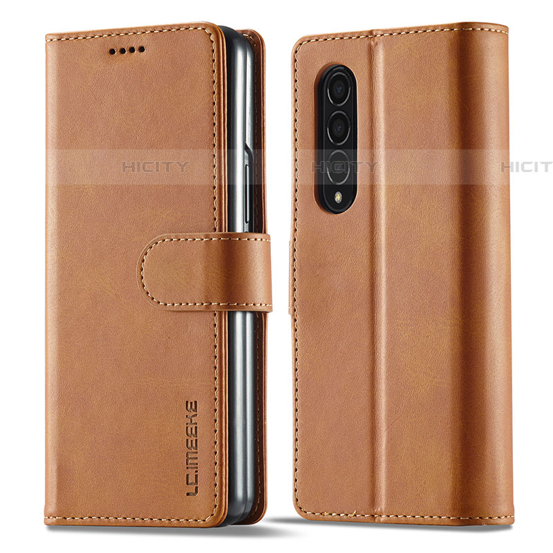 Custodia Portafoglio In Pelle Cover con Supporto LC1 per Samsung Galaxy Z Fold4 5G