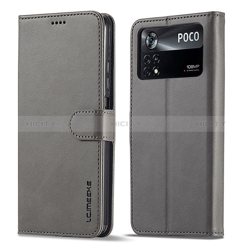 Custodia Portafoglio In Pelle Cover con Supporto LC1 per Xiaomi Poco M4 Pro 4G