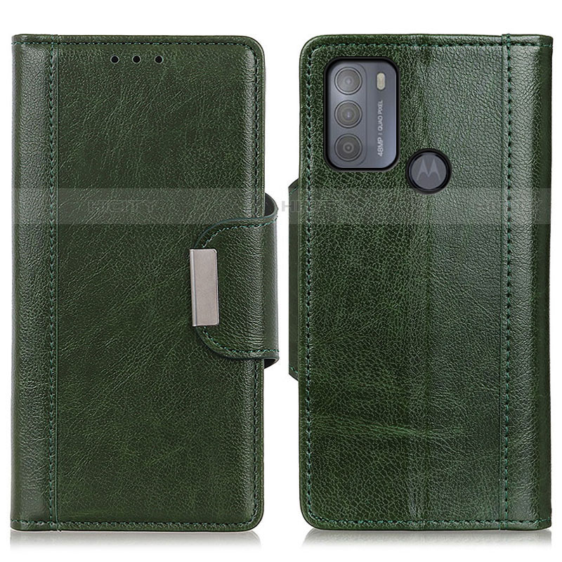 Custodia Portafoglio In Pelle Cover con Supporto M01L per Motorola Moto G50 Verde
