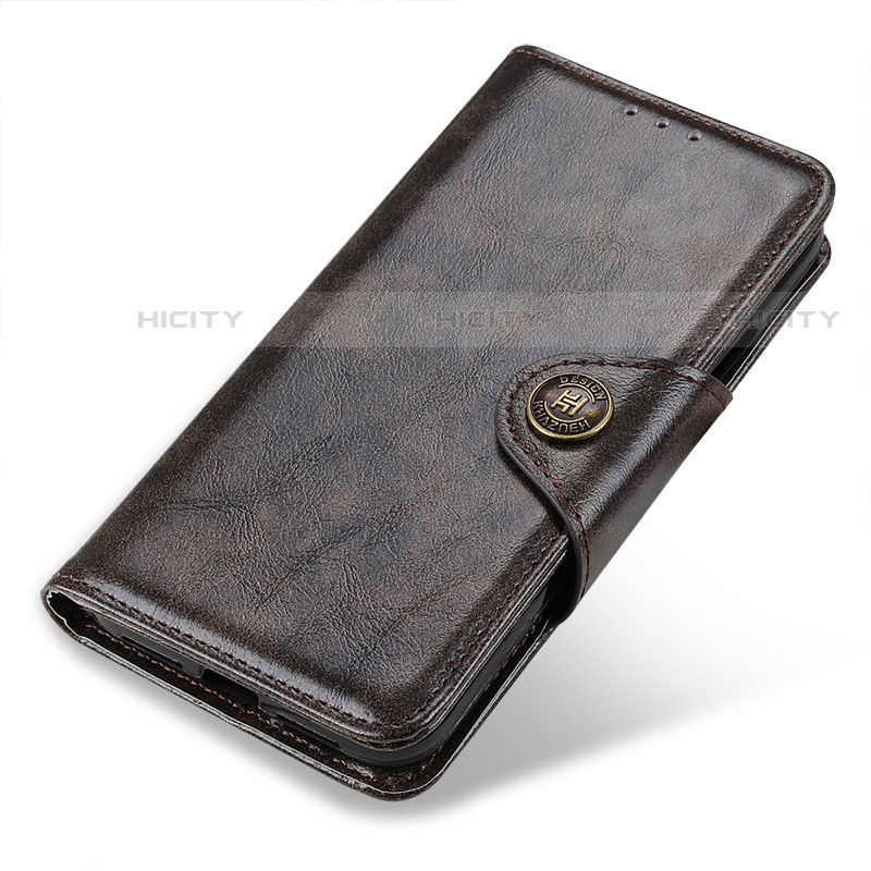 Custodia Portafoglio In Pelle Cover con Supporto M01L per Motorola Moto G71 5G Bronze