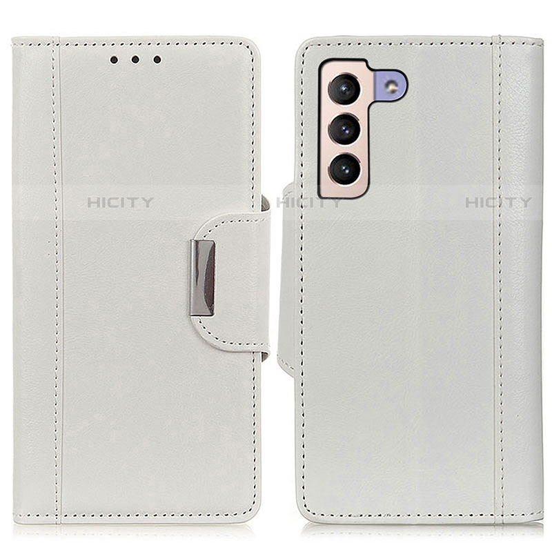 Custodia Portafoglio In Pelle Cover con Supporto M01L per Samsung Galaxy S21 Plus 5G Bianco