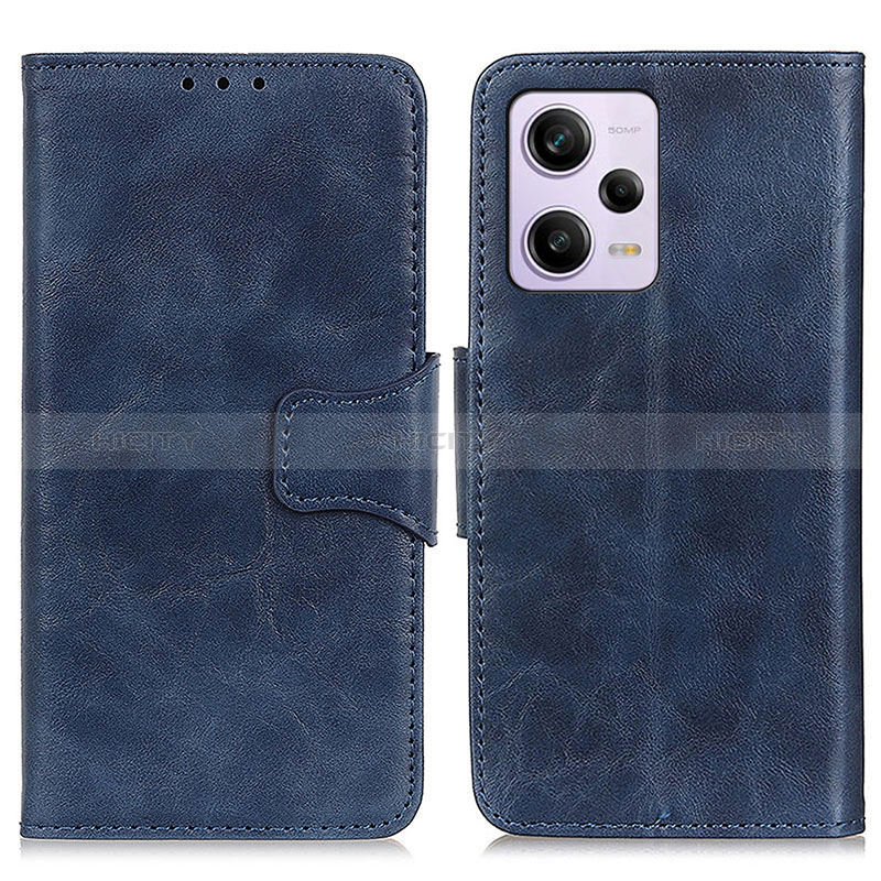 Custodia Portafoglio In Pelle Cover con Supporto M02L per Xiaomi Redmi Note 12 Pro 5G Blu