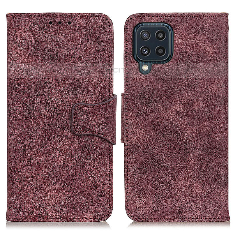Custodia Portafoglio In Pelle Cover con Supporto M03L per Samsung Galaxy M32 4G Viola