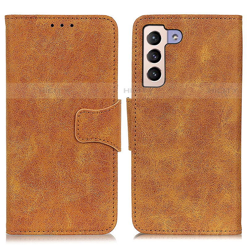 Custodia Portafoglio In Pelle Cover con Supporto M03L per Samsung Galaxy S21 FE 5G Khaki