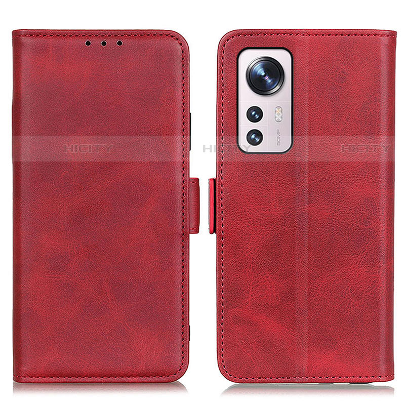 Custodia Portafoglio In Pelle Cover con Supporto M03L per Xiaomi Mi 12X 5G Rosso