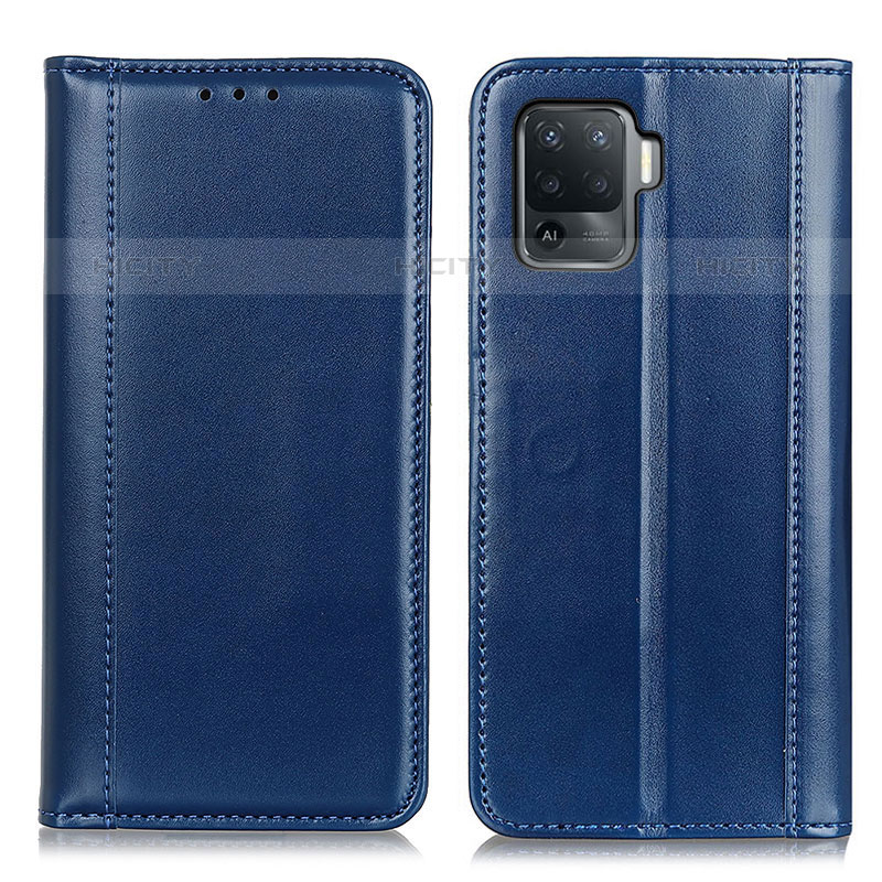 Custodia Portafoglio In Pelle Cover con Supporto M05L per Oppo A94 4G Blu