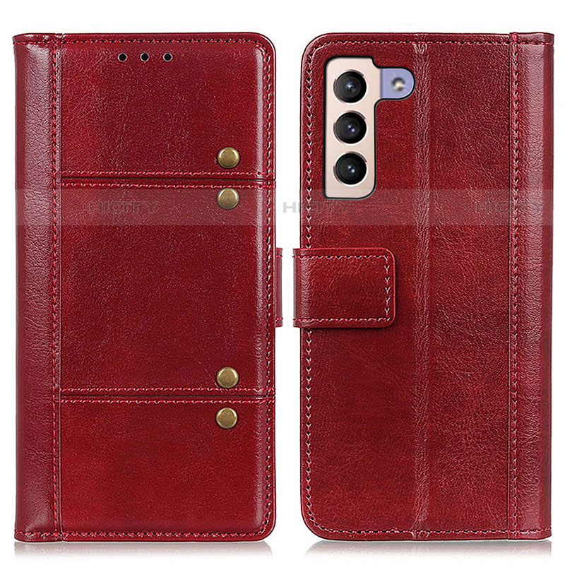 Custodia Portafoglio In Pelle Cover con Supporto M06L per Samsung Galaxy S23 5G Rosso