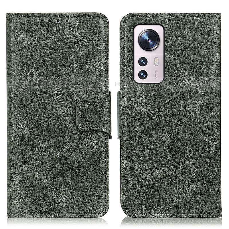 Custodia Portafoglio In Pelle Cover con Supporto M06L per Xiaomi Mi 12 Pro 5G Verde