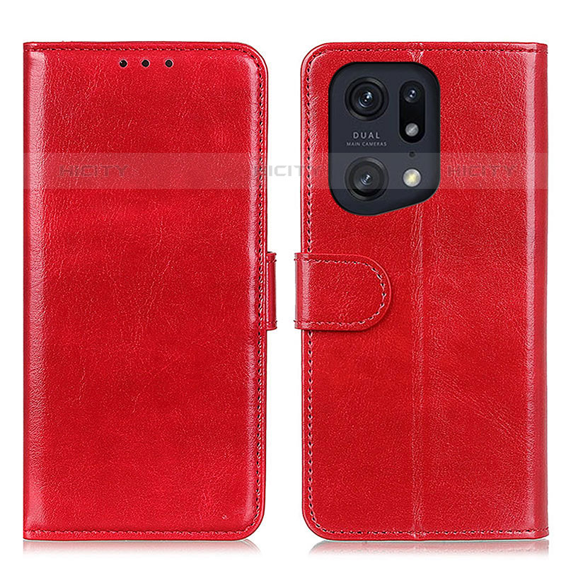 Custodia Portafoglio In Pelle Cover con Supporto M07L per Oppo Find X5 Pro 5G