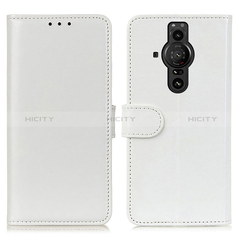 Custodia Portafoglio In Pelle Cover con Supporto M07L per Sony Xperia PRO-I