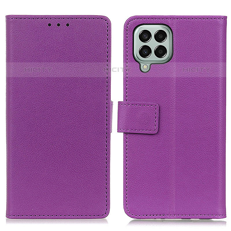 Custodia Portafoglio In Pelle Cover con Supporto M08L per Samsung Galaxy M33 5G Viola