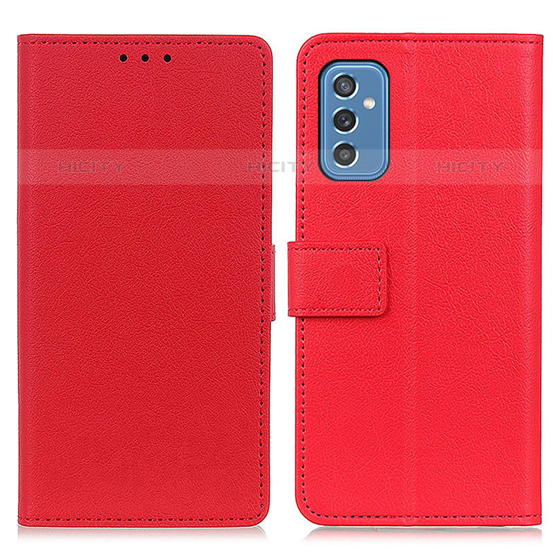 Custodia Portafoglio In Pelle Cover con Supporto M08L per Samsung Galaxy M52 5G Rosso