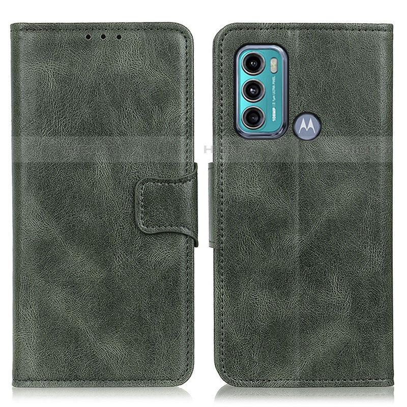 Custodia Portafoglio In Pelle Cover con Supporto M09L per Motorola Moto G60 Verde