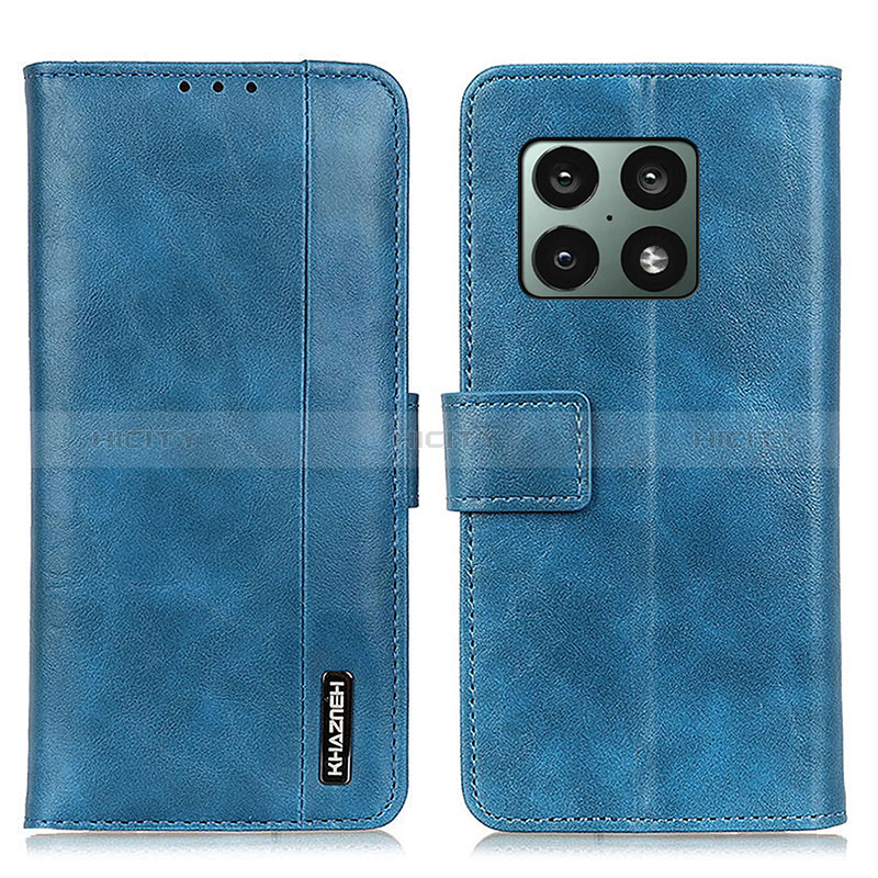 Custodia Portafoglio In Pelle Cover con Supporto M11L per OnePlus 10 Pro 5G Blu