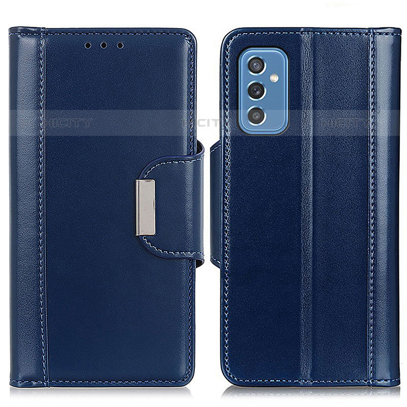 Custodia Portafoglio In Pelle Cover con Supporto M13L per Samsung Galaxy M52 5G Blu
