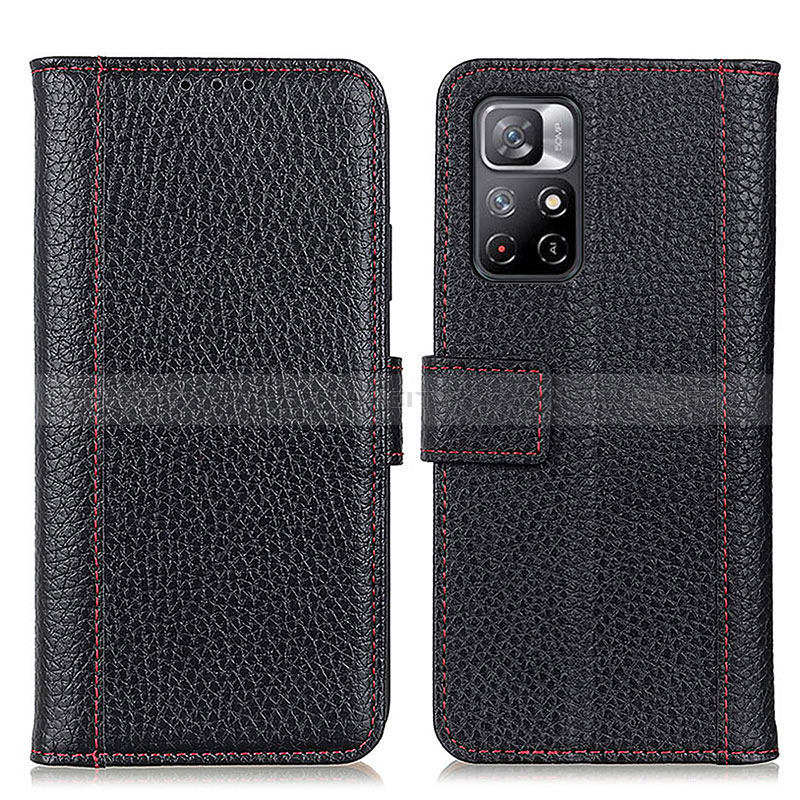 Custodia Portafoglio In Pelle Cover con Supporto M14L per Xiaomi Poco M4 Pro 5G