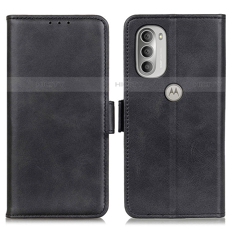 Custodia Portafoglio In Pelle Cover con Supporto M15L per Motorola Moto G51 5G Nero